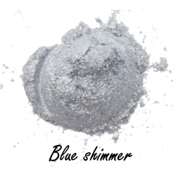cień mineralny srebrne drobinki Rhea